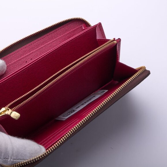 LOUIS VUITTON Zippy Around long wallet M41895 Monogram canvas Brown Pink Used LV - Picture 8 of 11